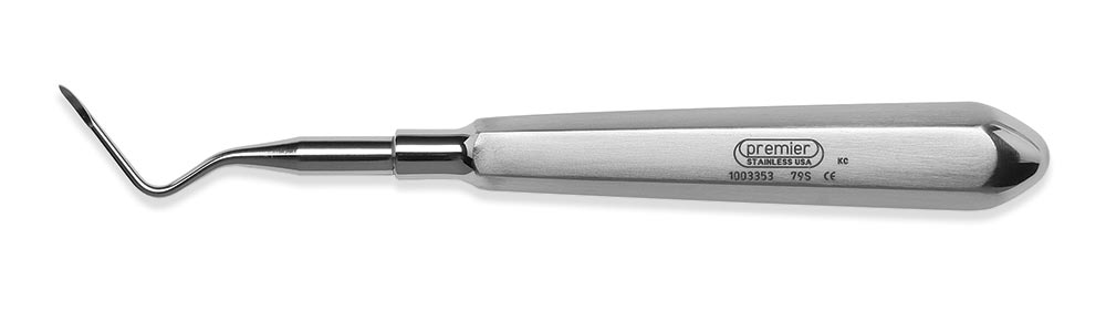 Premier Dental 1003353 Apical Pick #79S Surgical Elevator with Medium Handle Premier Dental 1003353 Apical Pick #79S Surgical Elevator with Medium Handle